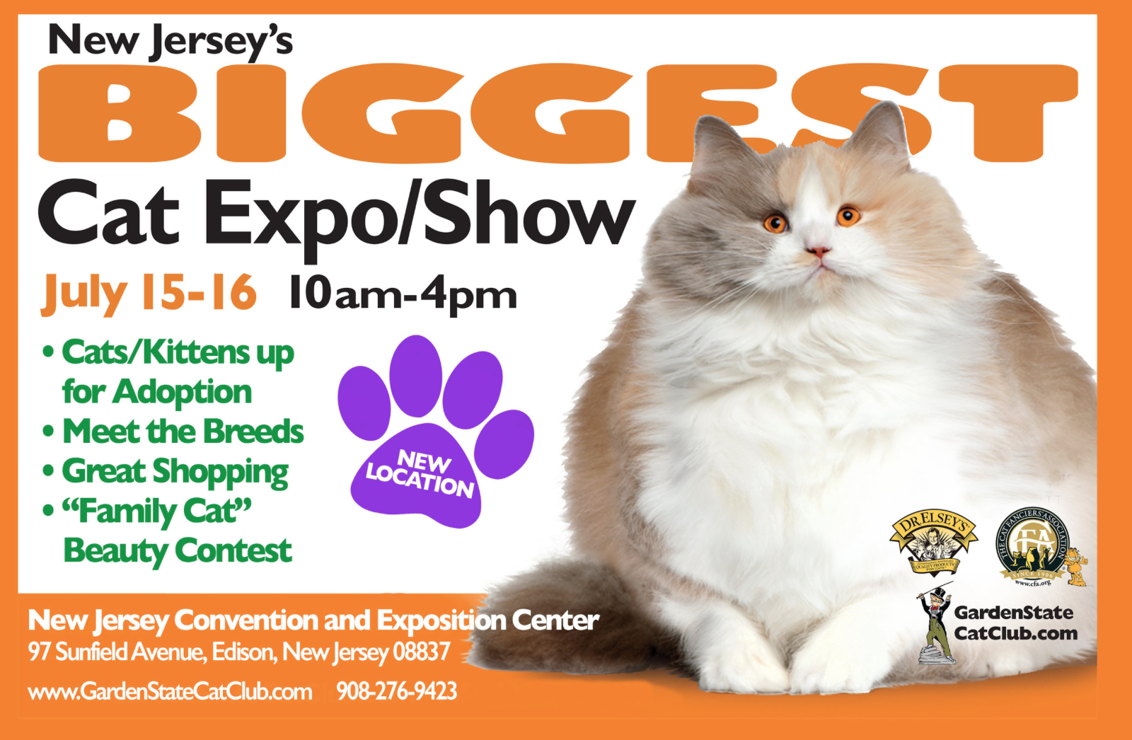 All About NJ's 81st Annual Garden State Cat Show And Expo, July 15-16!